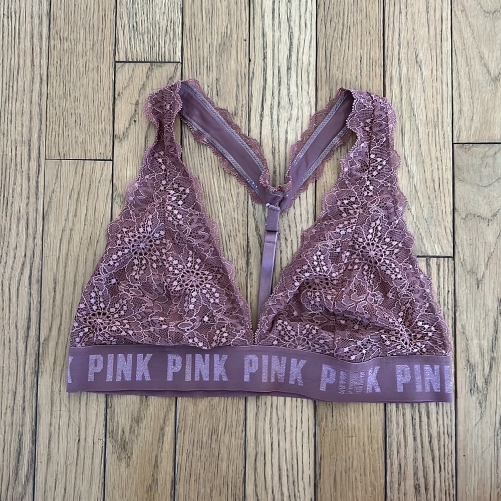 Purpleish lace bralette